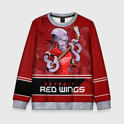 Свитшот детский Detroit Red Wings, цвет: 3D-меланж