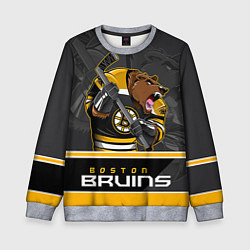 Свитшот детский Boston Bruins, цвет: 3D-меланж