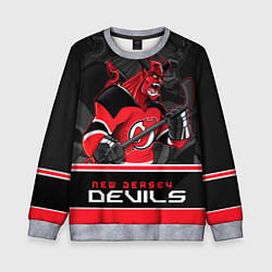 Свитшот детский New Jersey Devils, цвет: 3D-меланж