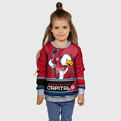 Свитшот детский Washington Capitals, цвет: 3D-меланж — фото 2