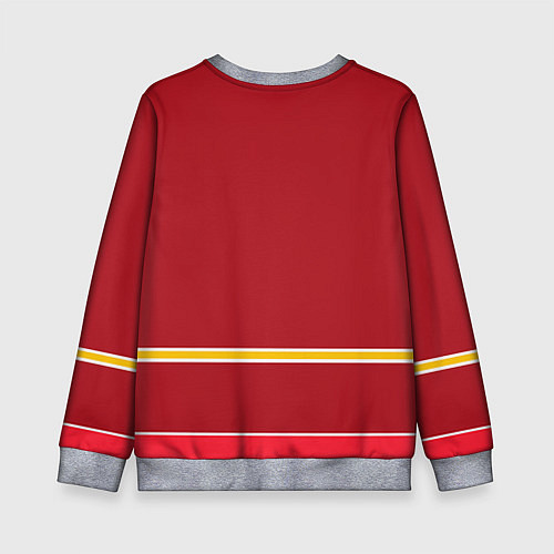 Детский свитшот Calgary Flames / 3D-Меланж – фото 2