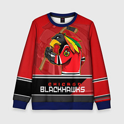 Свитшот детский Chicago Blackhawks, цвет: 3D-синий