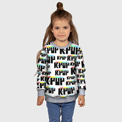 Свитшот детский K-pop Pattern, цвет: 3D-меланж — фото 2