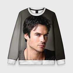 Свитшот детский Ian Somerhalder, цвет: 3D-белый