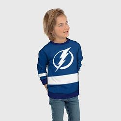 Свитшот детский Tampa Bay Lightning, цвет: 3D-синий — фото 2