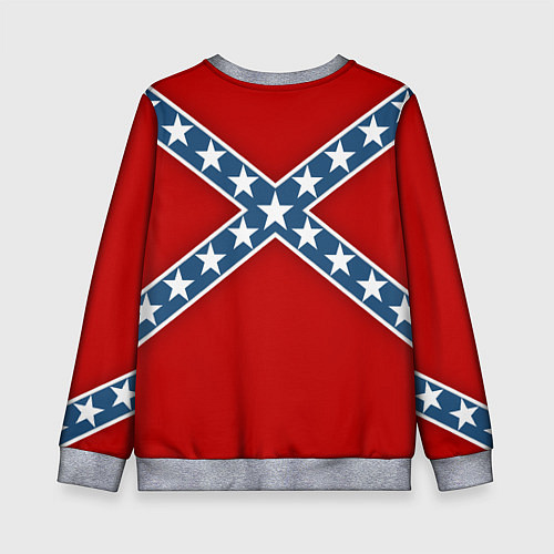 Детский свитшот Флаг советской конфедерации / 3D-Меланж – фото 2