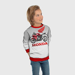 Свитшот детский Honda 2, цвет: 3D-красный — фото 2