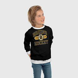 Свитшот детский Boston Bruins: Est.1924, цвет: 3D-белый — фото 2