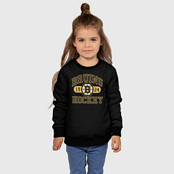 Свитшот детский Boston Bruins: Est.1924, цвет: 3D-черный — фото 2