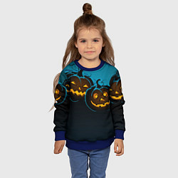 Свитшот детский Halloween3, цвет: 3D-синий — фото 2