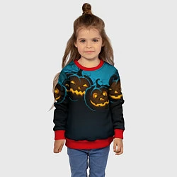 Свитшот детский Halloween3, цвет: 3D-красный — фото 2