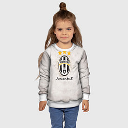 Свитшот детский Juventus3, цвет: 3D-белый — фото 2