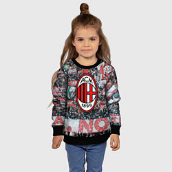 Свитшот детский Milan FC, цвет: 3D-черный — фото 2
