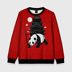 Свитшот детский Panda Warrior, цвет: 3D-черный