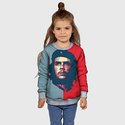 Свитшот детский Che Guevara, цвет: 3D-меланж — фото 2