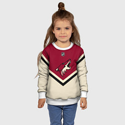 Свитшот детский NHL: Arizona Coyotes, цвет: 3D-белый — фото 2