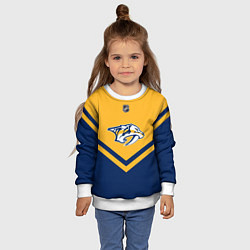 Свитшот детский NHL: Nashville Predators, цвет: 3D-белый — фото 2
