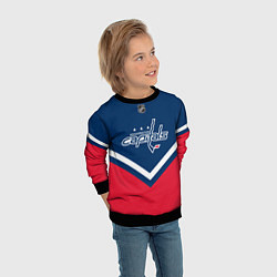 Свитшот детский NHL: Washington Capitals, цвет: 3D-черный — фото 2
