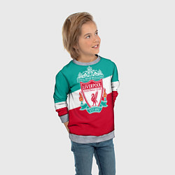 Свитшот детский Liverpool: You'll never walk alone, цвет: 3D-меланж — фото 2