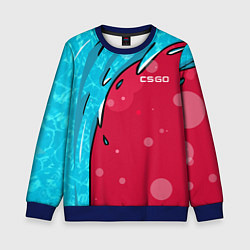 Свитшот детский Water Elemental - Дух воды, цвет: 3D-синий