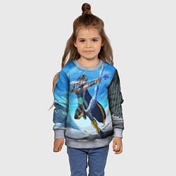 Свитшот детский Лучница, цвет: 3D-меланж — фото 2
