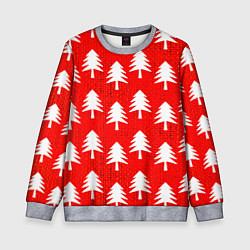 Свитшот детский Ёлочки, цвет: 3D-меланж