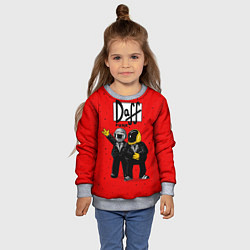 Свитшот детский Daff Punk, цвет: 3D-меланж — фото 2