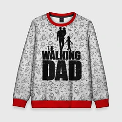 Свитшот детский Walking Dad, цвет: 3D-красный