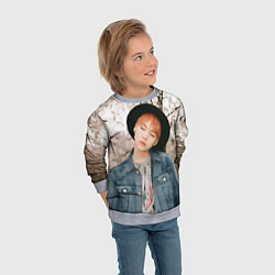 Свитшот детский Min Yoon Gi, цвет: 3D-меланж — фото 2