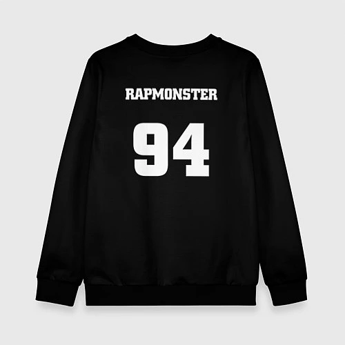 Детский свитшот BTS: Rapmonster / 3D-Черный – фото 2