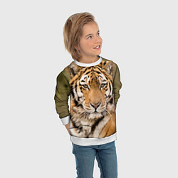 Свитшот детский Милый тигр, цвет: 3D-белый — фото 2