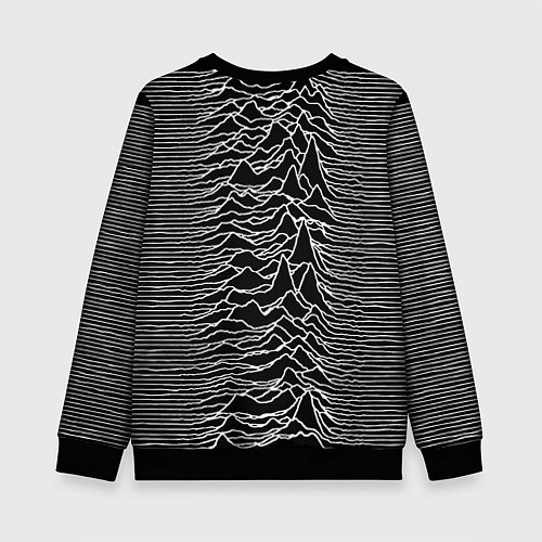 Детский свитшот Joy Division: Unknown Pleasures / 3D-Черный – фото 2