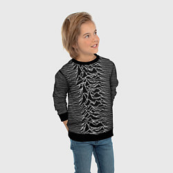Свитшот детский Joy Division: Unknown Pleasures, цвет: 3D-черный — фото 2