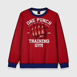 Свитшот детский One Punch Gym, цвет: 3D-синий