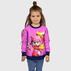 Свитшот детский Amy Rose, цвет: 3D-синий — фото 2