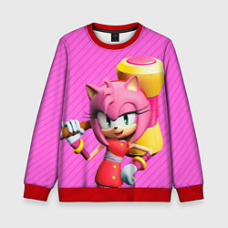 Свитшот детский Amy Rose, цвет: 3D-красный