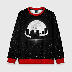 Свитшот детский Лунные объятия, цвет: 3D-красный