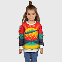 Свитшот детский Led Zeppelin: Hindenburg, цвет: 3D-белый — фото 2