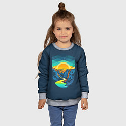 Свитшот детский Гранд Каньон, цвет: 3D-меланж — фото 2