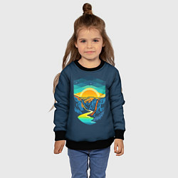 Свитшот детский Гранд Каньон, цвет: 3D-черный — фото 2