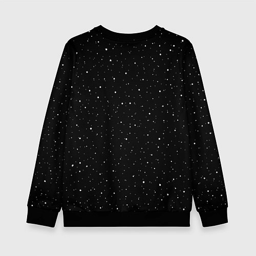 Детский свитшот Космический романтик / 3D-Черный – фото 2