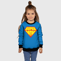 Свитшот детский Супермама, цвет: 3D-черный — фото 2