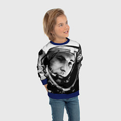 Свитшот детский Гагарин космонавт, цвет: 3D-синий — фото 2