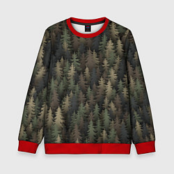 Детский свитшот Лесной камуфляж