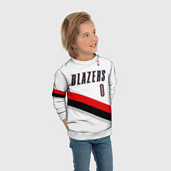 Свитшот детский Portland Trail Blazers 0, цвет: 3D-белый — фото 2