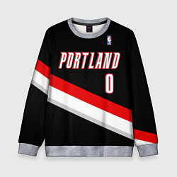 Свитшот детский Portland Trail Blazers 0, цвет: 3D-меланж