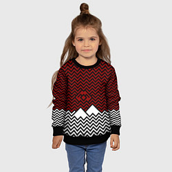 Свитшот детский Твин Пикс: Минимализм, цвет: 3D-черный — фото 2