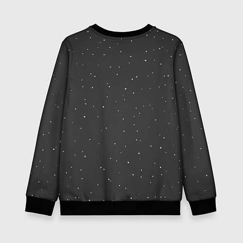 Детский свитшот Космические котики / 3D-Черный – фото 2