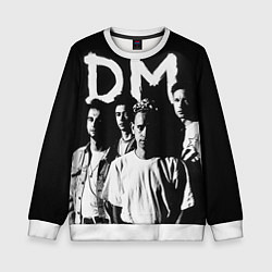 Свитшот детский Depeche mode: black, цвет: 3D-белый