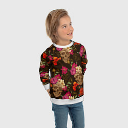 Свитшот детский Черепа, цвет: 3D-белый — фото 2